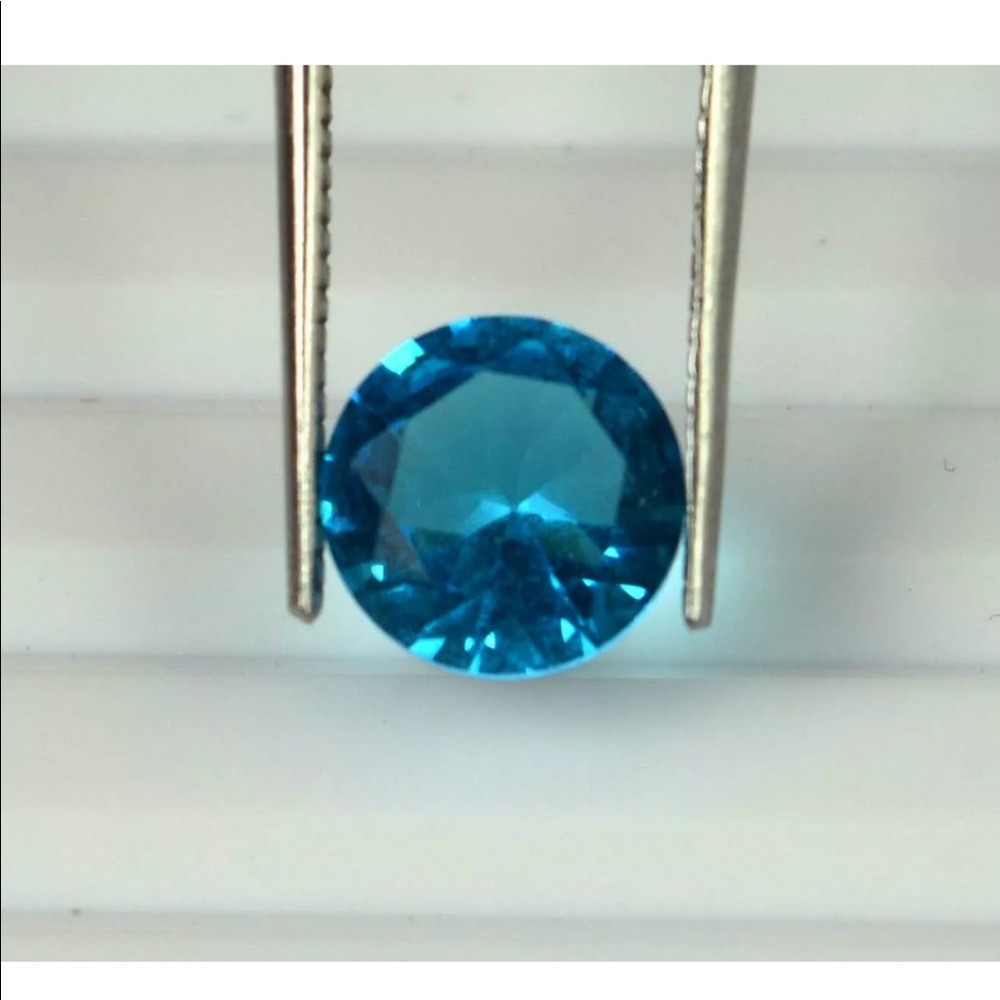 Blue Apatite Brazilian 100% Natural AGI Certified